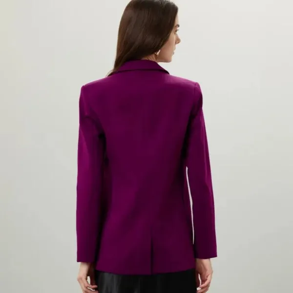 RTR‎ Endless Rose Purple Pink Single Breasted Long Sleeve Blazer Sz M - Image 2