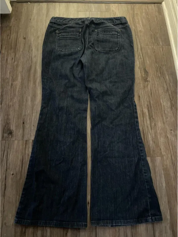Mossimo y2k 2000s flared bell bottom jeans Women's Sz 12 Blue - Image 3
