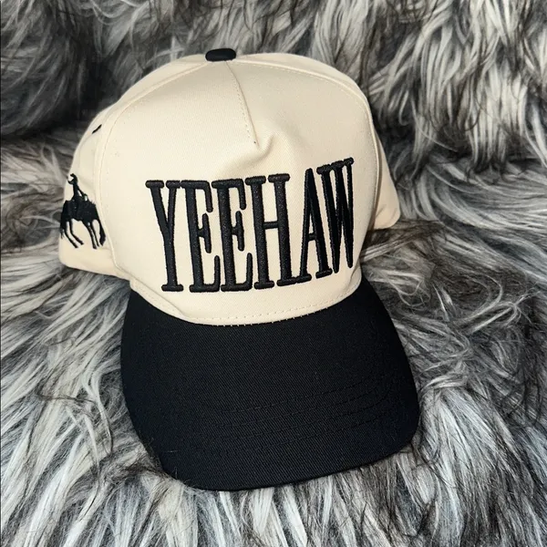 New Yeehaw Trucker Hat Black - Image 3