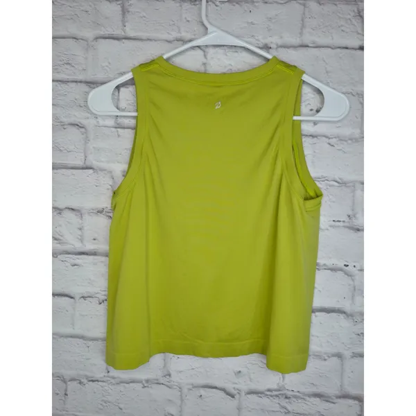Peloton Seamless Crop Muscle Tank Top Lime Green Chartreuse Neon Women XS/S - Image 6