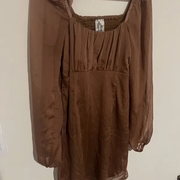 Sadie & Sage‎ small mini dress Brown - Image 3