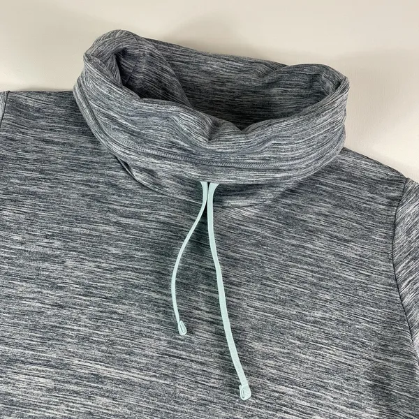 Columbia Sweatshirt Womens‎ Large Blue Oversized Cowl Neck Fleece Lined Ladies - Image 2