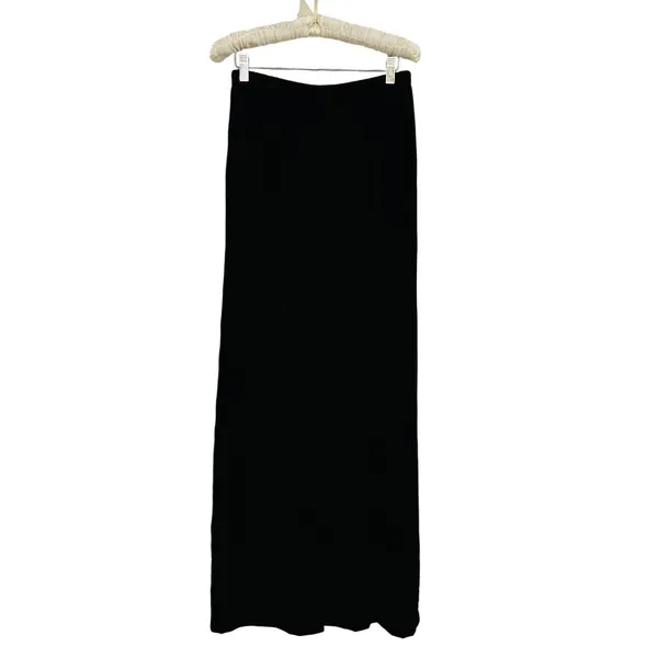 Patra Vintage 90s Velvet Long Maxi Black Skirt Whimsigoth‎ Vamp Witchy USA READ - Image 2