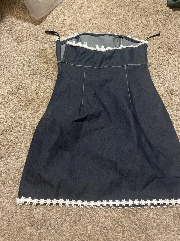 Denim dress size 6 Blue - Image 2