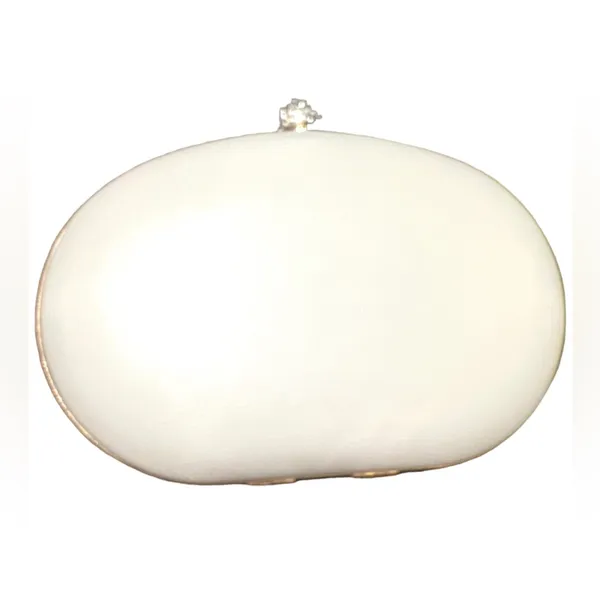 Floral Clutch Evening Bag with Rhinestone Opening - Image 3