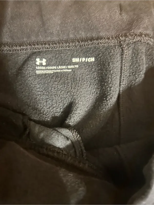 Under Armour Black Fleece-Lined Joggers - Image 3