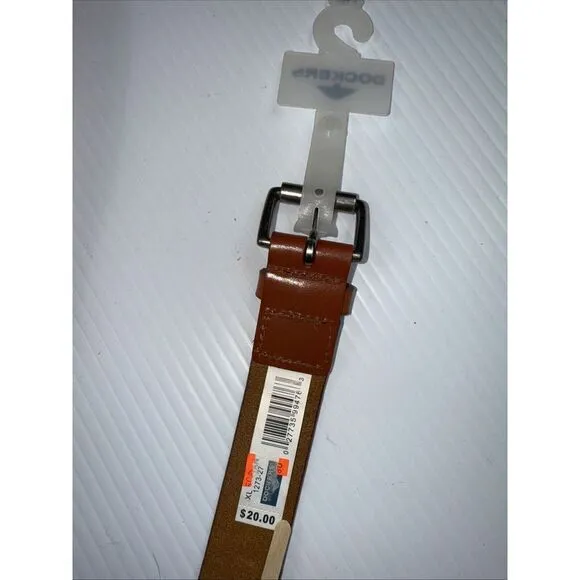 Dockers Men's 1" in‎ Wide Genuine Leather Braided Belt Brown NWT 35-38" - Image 2