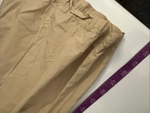 Aerie Khaki Cargo Pants - Wide Leg Utility Style - Image 11