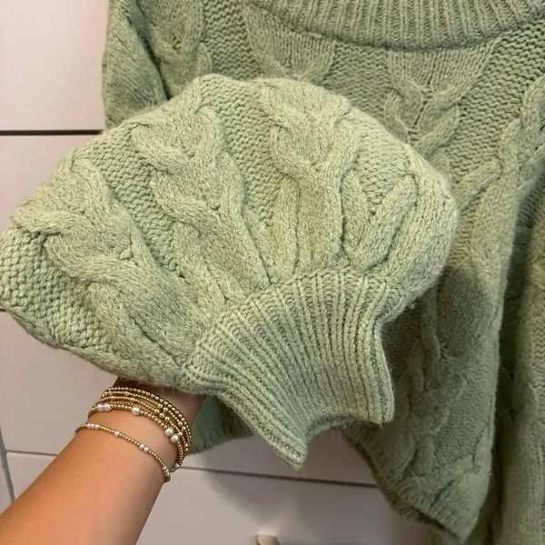 Altar’d State Brandi Chunky Cable Knit Sweater - Image 5