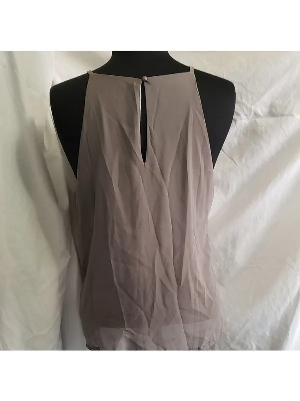 Tank Top Blouse Size Medium Gray - Image 3