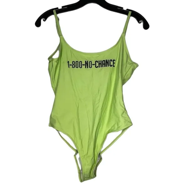 Missguided "1-800-NO-CHANCE" One‎ Piece Bathing Suit nwt - Image 2