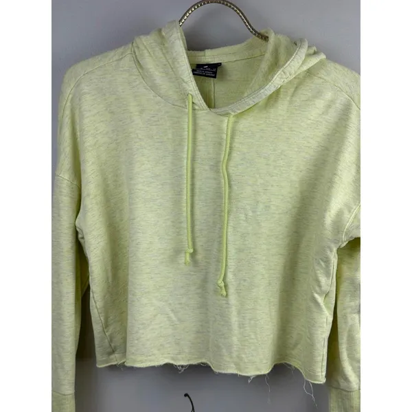 Nike Women’s Cropped Luxe Yoga Training Limelight Hoodie - Size - XS - Image 5
