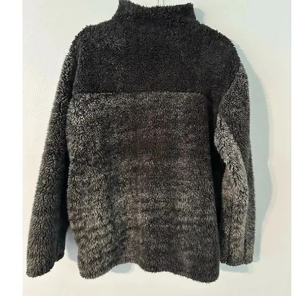 Pressbox by Royce Faux Fur Quarter Zip Pullover Size Small OU Sooners Oklahoma - Image 2