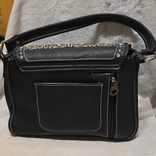 Montana West Embroidered HandBag Purse Concealed Carry Pocket - Image 6