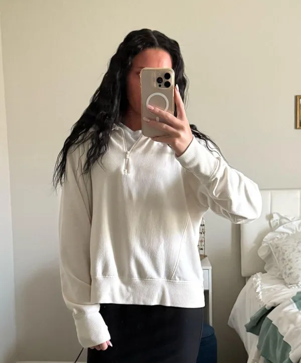 Cream Quarter-Zip Aerie Pullover - Image 2