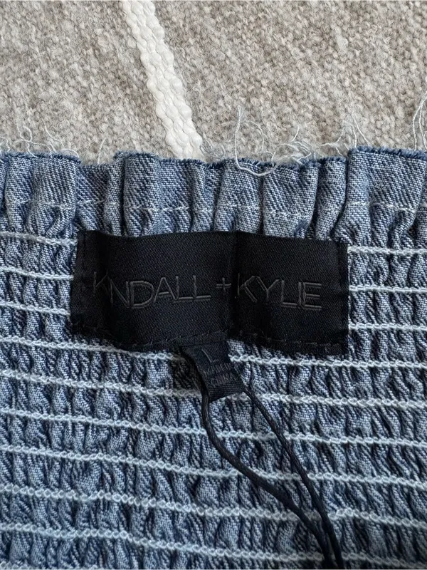 NWT Kendall + Kylie Denim Bustier - Image 4