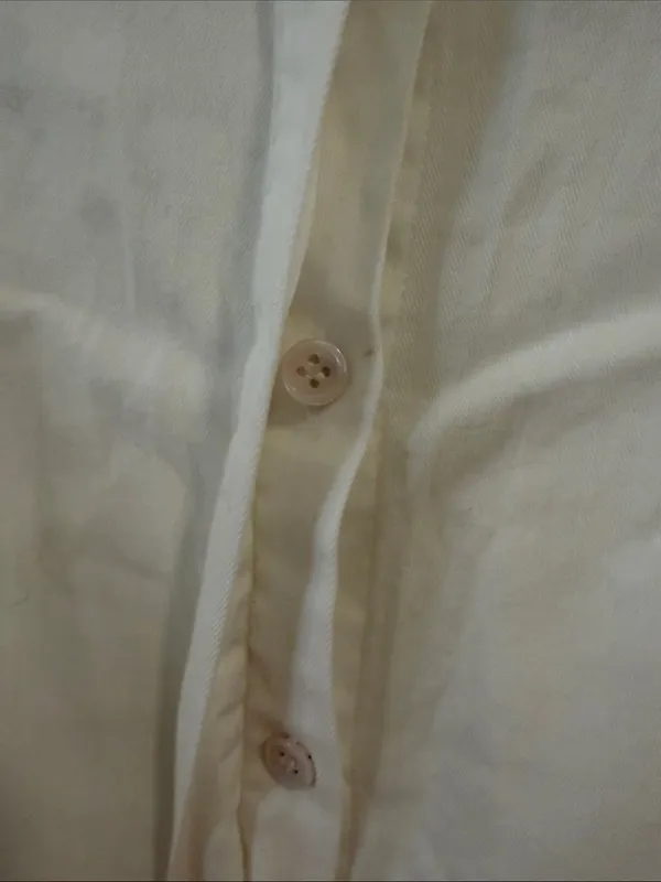 BCBGMaxAzria White Cold-Shoulder Button Front Blouse - Image 4