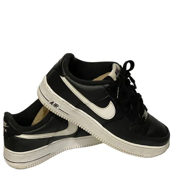 Nike Air Force 1 Black White Size 6 - Image 5