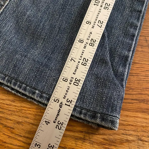 7 For All Mankind Blue Flared Jeans - Image 2