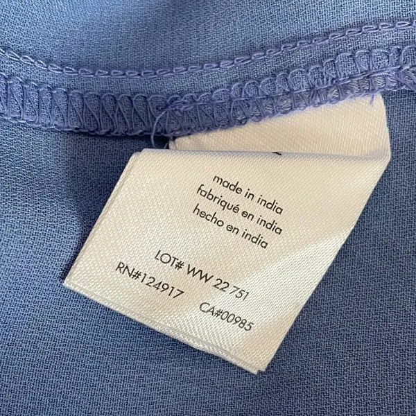 WEWOREWHAT Cowlneck Satin Midi Slip Dress Slate Blue Women’s Sz 2 - Image 7