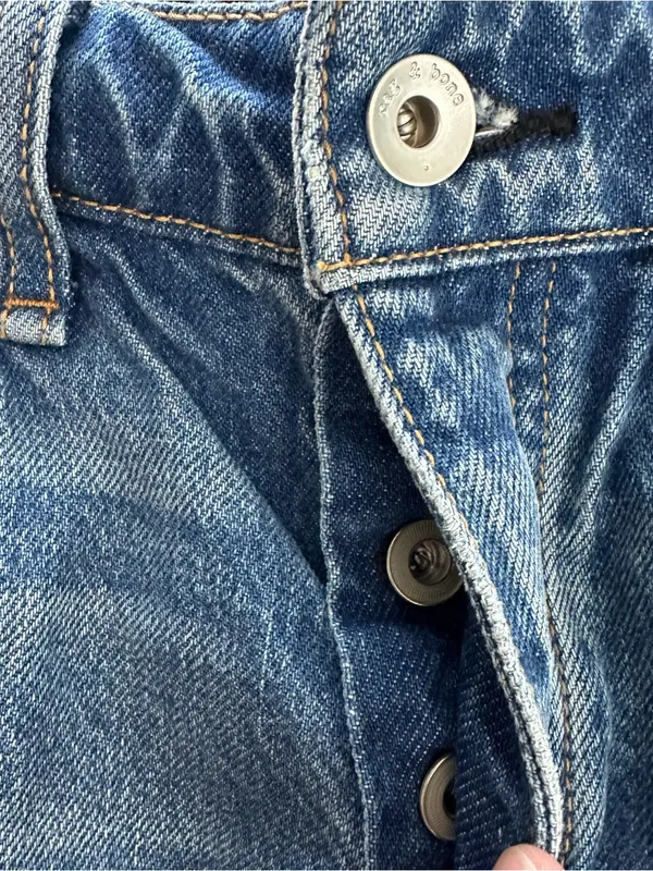 Rag & Bone Dre Low Rise Denim Size 25 Raw Hem Cutoff Shorts - Image 4