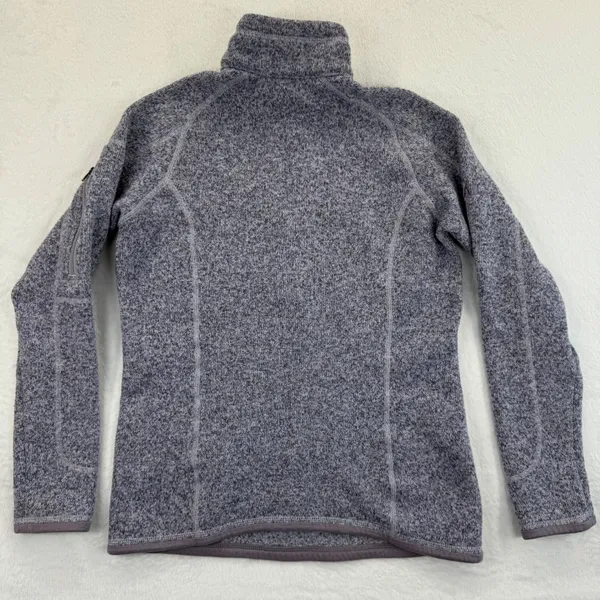Patagonia Womens XS Better Sweater 1/4 Zip Pullover Vail‎ Logo Lavender - Image 10