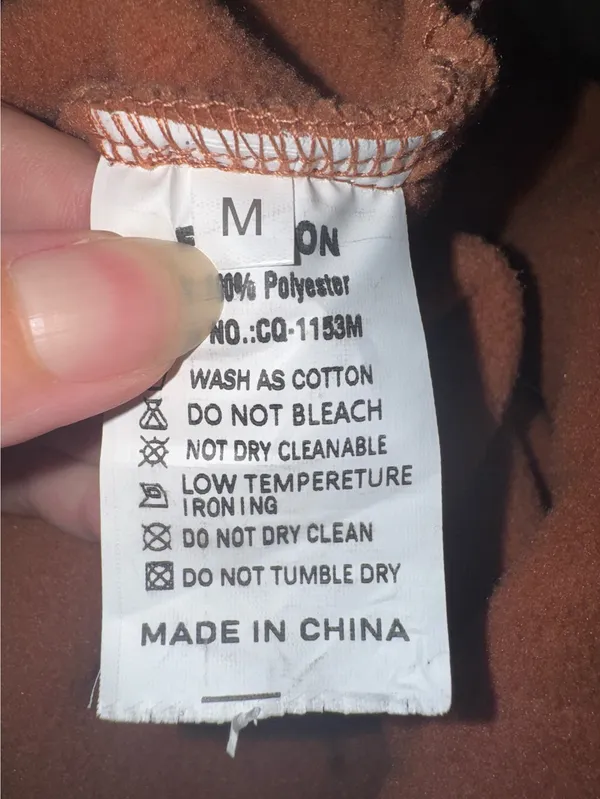 Rust orange yeokou Sherpa button - Image 8
