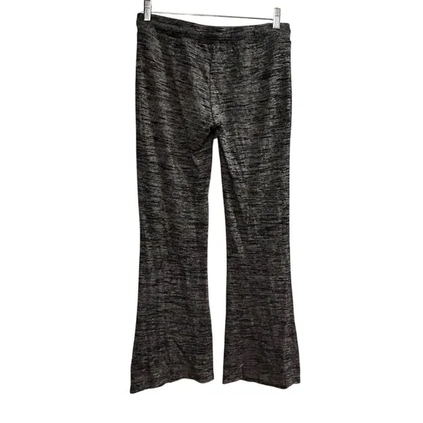 Aerie Women's Black Marled Flare Lounge Pants Size‎ M High Rise Soft and Cozy - Image 2