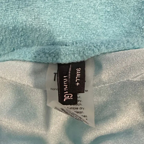 Triangl Swimwear Aqua Blue Strapless Bikini Set with Matching Pouch - Image 3