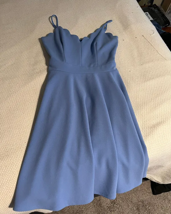 Lulus Light Blue Dress - Image 3