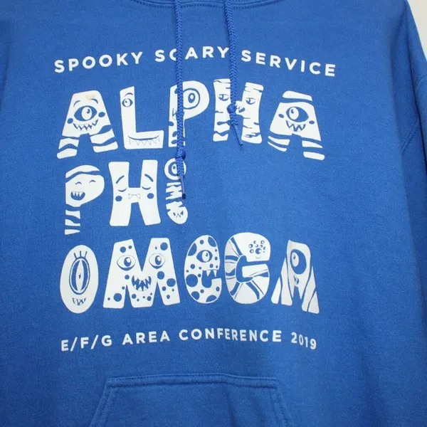 Alpha Phi Omega 2019 Conference Hoodie Size Medium - Image 2