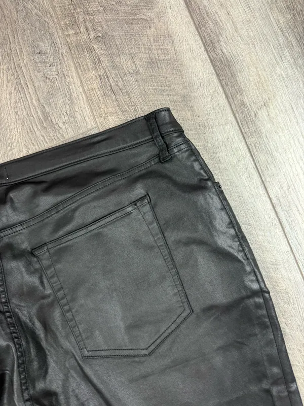 Abercrombie Black Leather Pants - Image 19