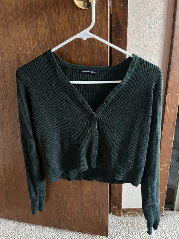 Brandy Melville Sweater Dark Green - Image 4