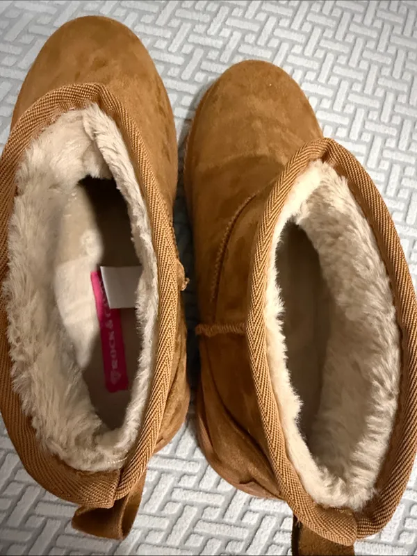 Women's Rock & Candy IDOL Faux Fur Lined Soft Comfy Pull On Boot Brown Sz 7.5 - Image 5
