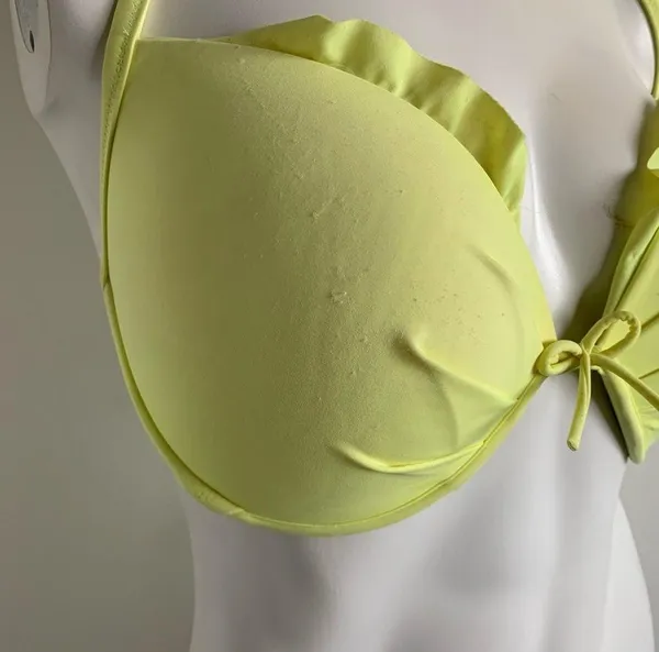 Victoria’s Secret 36DD chartreuse halter bikini top - Image 2