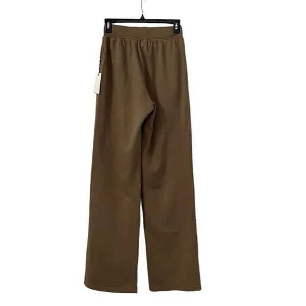 Good American Tan/Brown Cotton Sweatpants(Size 0/XS) - Image 3