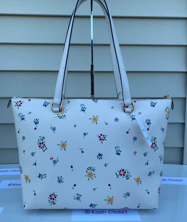Coach Wildflower Printed Gallery Large Tote -Chalk Multi - Image 2