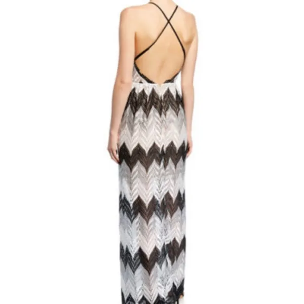 Dress the population Lucia‎ lace chevron maxi dress - Image 2