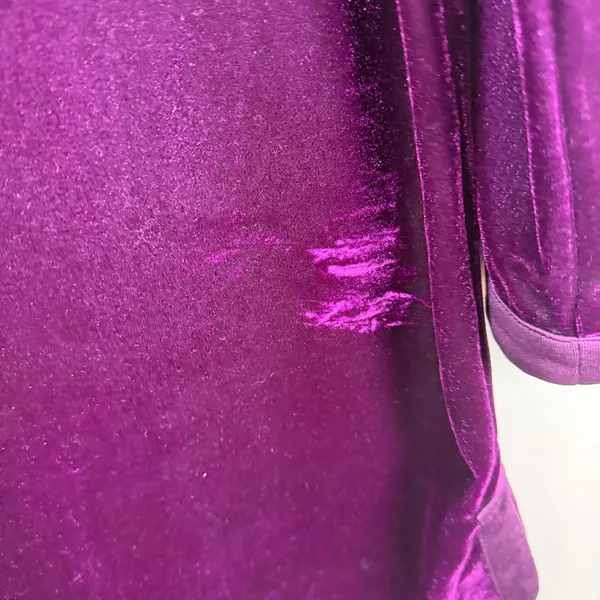 Soft Surroundings Velvet Tunic Top Sz‎ L/XL Purple Soft Comfy Royal Holiday Boho - Image 5