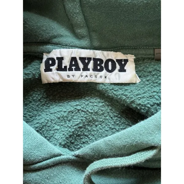 Playboy By Pacsun Women Size Medium Long Sleeve Hoodie Graphic Print Sexy Casual - Image 3