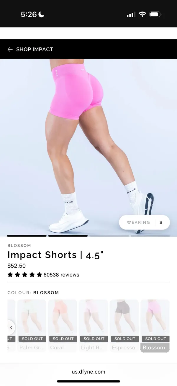 DFYNE Impact Shorts 4.5" Blossom - Image 4