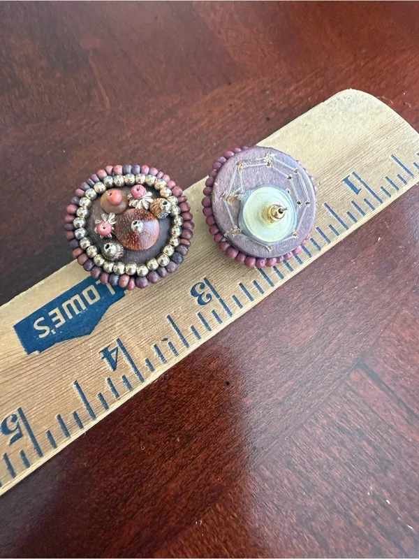 Vintage Pierced Earrings - Image 2