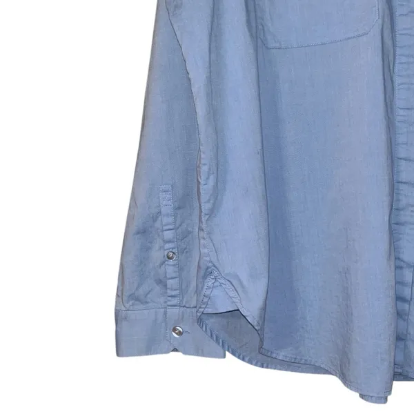Ann Taylor Weekend Collection Chambray Utility Pocket Tunic Shirt Size XL - Image 4