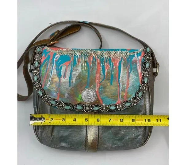 Vintage FENDI Customized with trims and Graffiti - Image 5