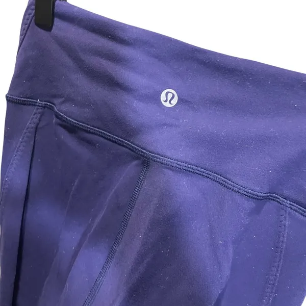 Lululemon Womens Size 4 High Waist Full‎ Length Leggings Blue - Image 2