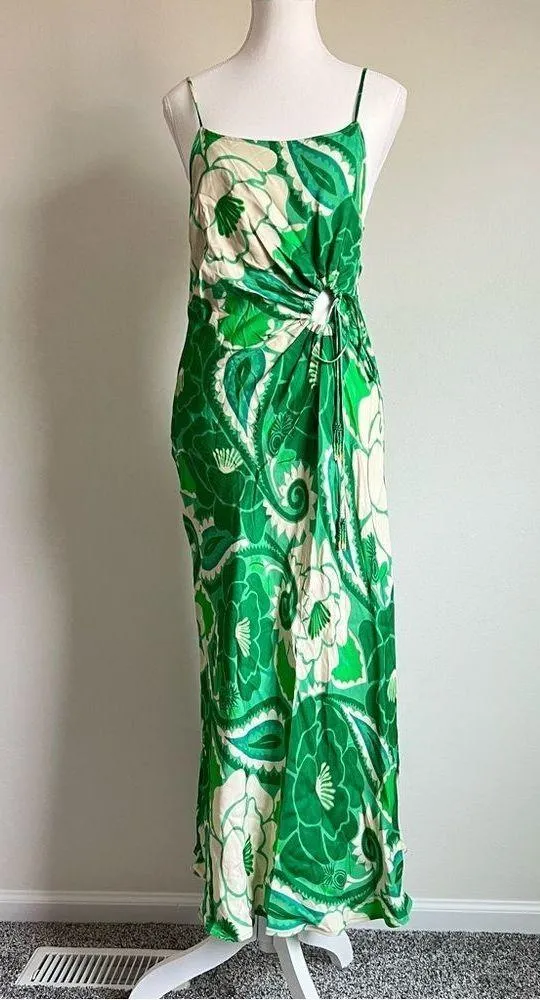 Anthropologie Farm Rio Tropical Groove Circle Cut Out Midi Dress Small - Image 3