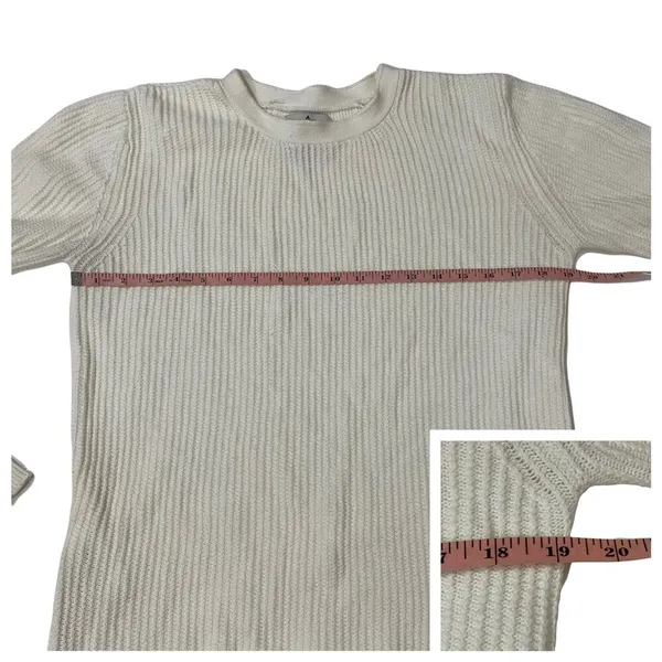 Unif X Urban Outfitters Pullover Waffle Knit Sweater - Cream - Small - Image 3