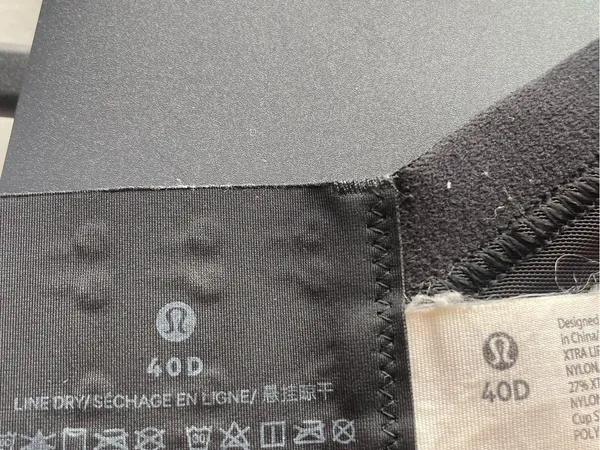 Lululemon Black Women's Supportive Sports Bra 40D - Image 3