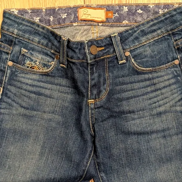 Paige Jeans‎ Womens 25 Benedict Canyon Boot Leg Bootcut Flare Designer Denim - Image 3