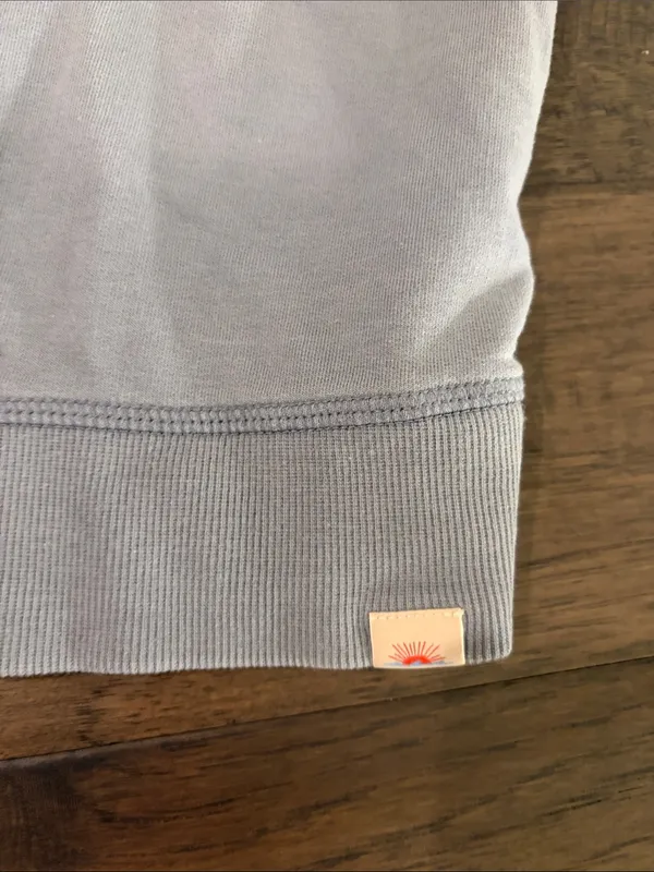 Faherty Chest Stripe Pima Sweatshirt Sz M - Image 8
